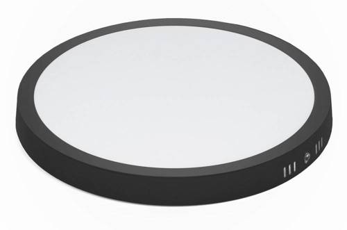 Okrúhle stropné svietidlo DOWNLIGHT, čierne, 12W, prisadené, 4K