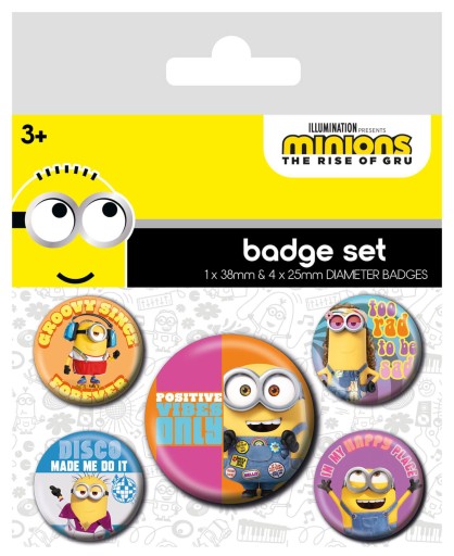 Špendlíky 5ks sada Minions Minions na oblečenie