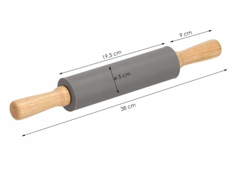 SILIKÓNOVÝ VALEC 38CM, OTOČNÁ KUCH