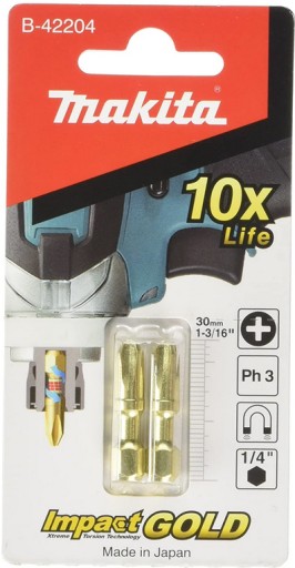 Bity Makita GOLD PH3 x 30 mm B-42204 2 ks