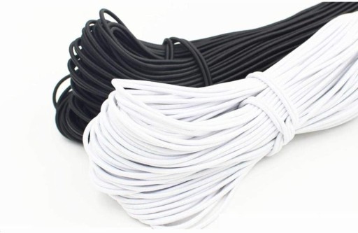 GUMA KRUHÁ, PLAKOVANÁ, BIELE GUMA 3mm - 5 metrov