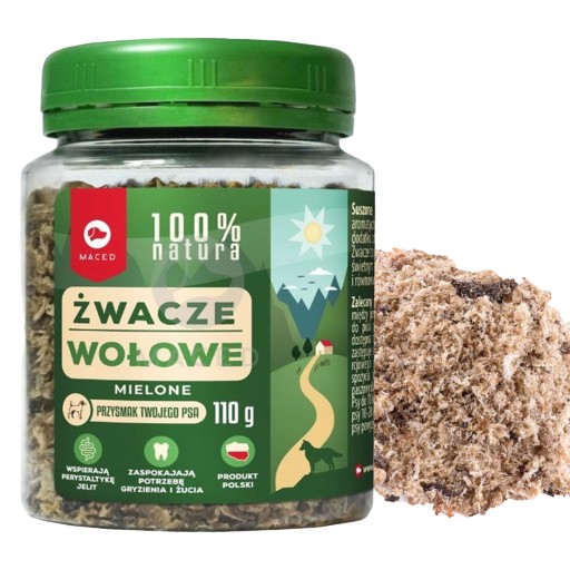 MACED 100% prírodná mletá bachorová dóza pre psa 110g