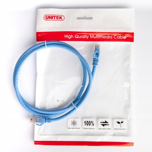 Unitek patchcord kábel UTP CAT.6 LAN kábel modrý 2m