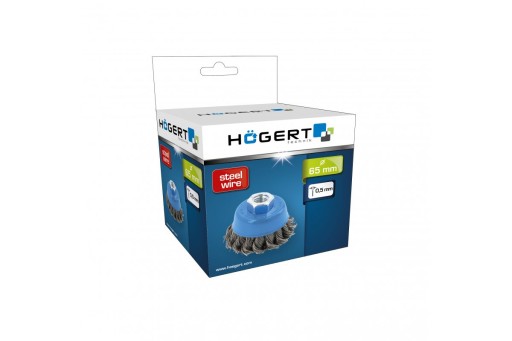 Kotúčová kefa 65mm M14 drôt 0,5 Hogert HT7D734