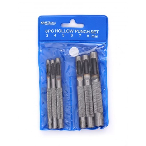 DIEROVAČKY PRE DIERKY DO KOŽE 3-8MM SADA 6 ks KD11201