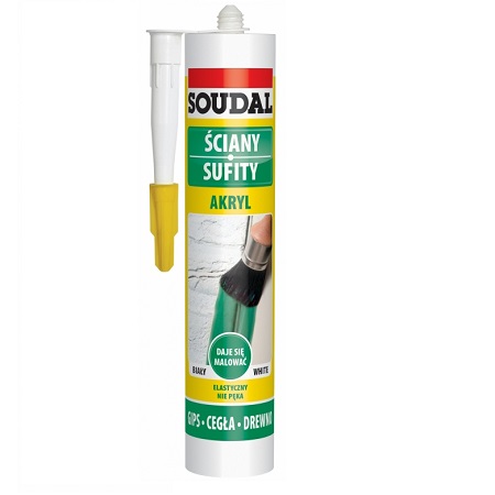 SOUDAL UNIVERZÁLNE AKRYLOVÉ BIELE STENY STROPY 280ML