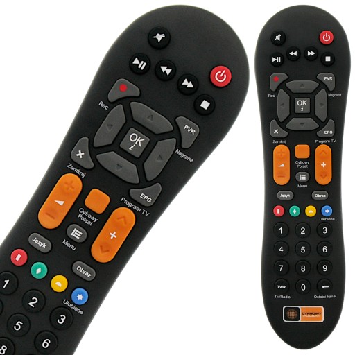 POLSAT HD7000 HD6000 HD5500 DIGITÁLNE DIAĽKOVÉ DIAĽKOVÉ ORIGINÁL PRE DEKODÉR ČIERNA