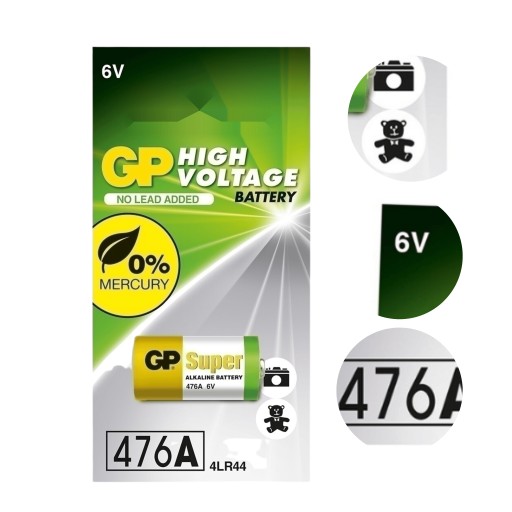 Batéria 4LR44 476A 6V GP (blister 1 ks)