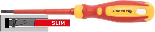 Skrutkovač plochý 5,5x125mm 1KV SLIM HOGERT HT1S962
