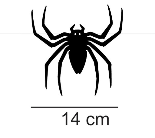 Banner GARLAND SPIDERS HALLOWEEN čierny 9 KS