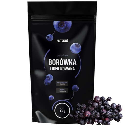 Čučoriedky 25g Lyofilizované HiFOOD CEL