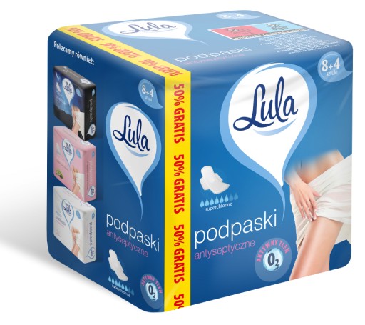 LULA ANTISEPTICKÉ HYGIENICKÉ NAPS 12 KS