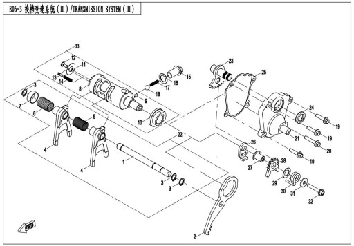 Tesnenie krytu radiacej páky cfmoto 500 X5 0180-065003
