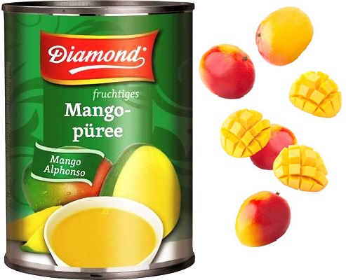 MANGO pyré Alphonso 450g DIAMANT