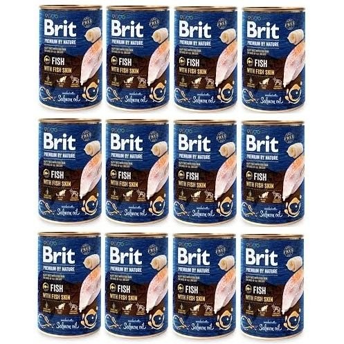 BRIT Premium By Nature Fish vlhké krmivo pre psov s rybami 400g