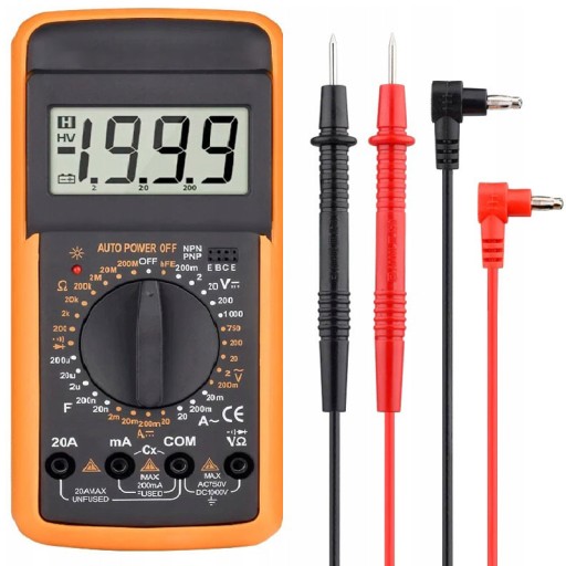 PROFESIONÁLNY MERAČ PRÚDU, LCD MULTIMETER