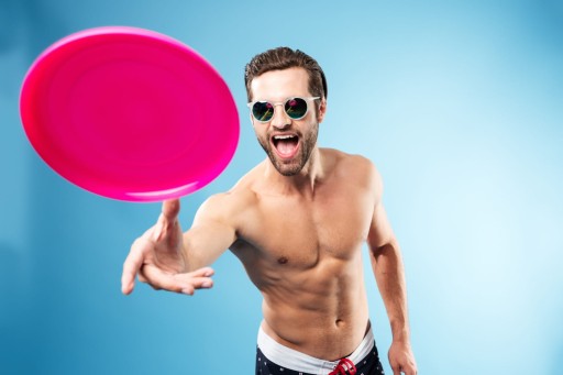 FRISBEE FLYING DISK PLÁŽOVÝ TANIER oranžový