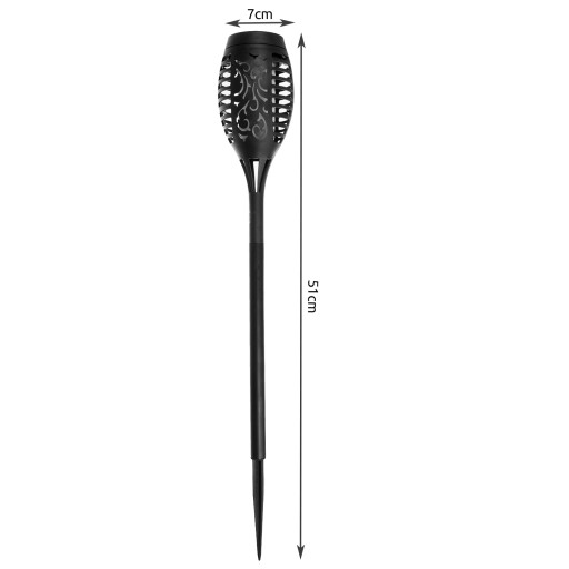 Solárna lampa Baterka s LED efektom Flame Fire Flame Garden Stick