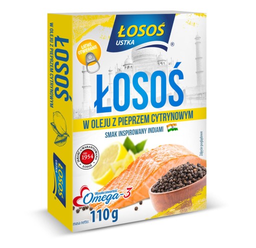 Losos v oleji s citrónovým korením Losos Ustka 110g