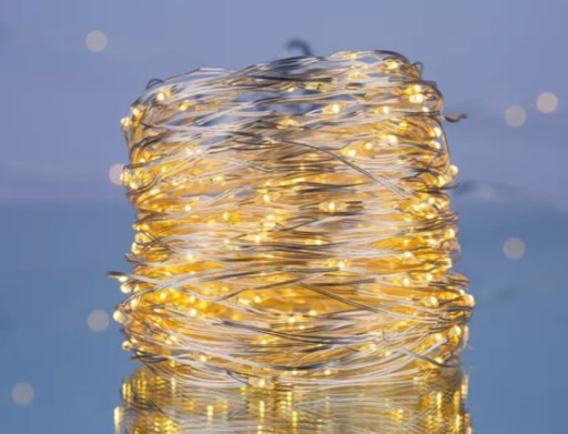 Lanové osvetlenie na terasu, balkón, párty, drôt 840 cm, 80 LED