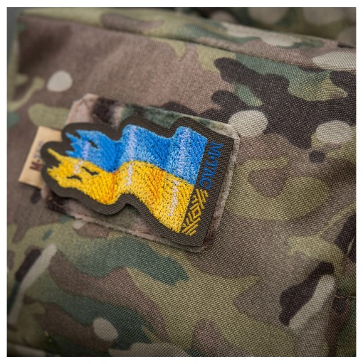 VELCRO NÁŠIVKA UKRAJINA FLAG COMBAT ZELENÉ POZADIE ODMENY VYŠÍVANÉ M-TAC