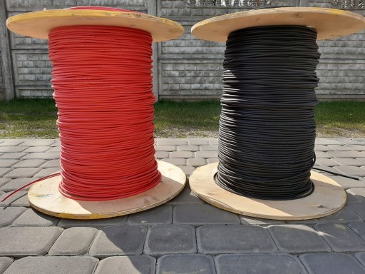 4mm solárny kábel. červená