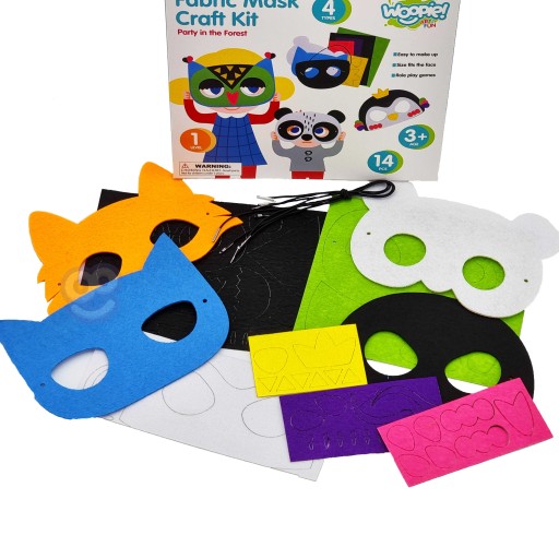 KREATÍVNA SÚPRAVA DIY MASiek Urob si sám 4ks WOOPIE