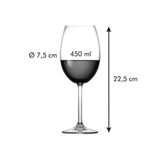 CHARLIE pohár na červené víno 450 ml