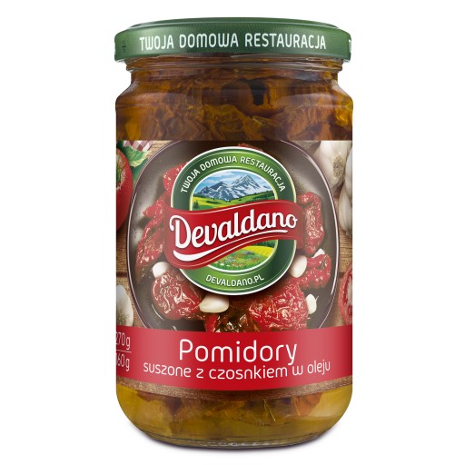 Devaldano sušené paradajky s cesnakom 270 g