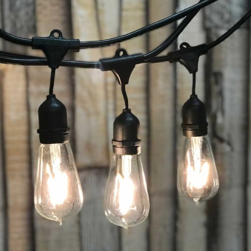 E27 ST64 LED žiarovka 12W = 100W vlákno Edison AM