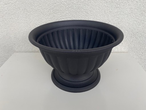 Kryt na misu Kvetináč BLACK TRÁVNIK 26cm