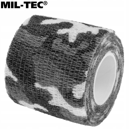 Elastická vojenská maskovacia páska Mil-Tec samolepiaca Camo Snow Camo