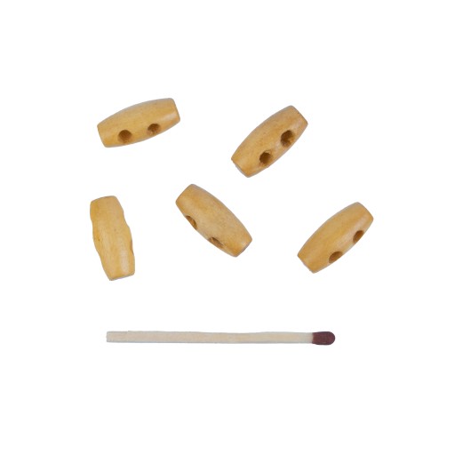 5ks mini gombíky, špendlíky 15mm, hnedé špendlíky