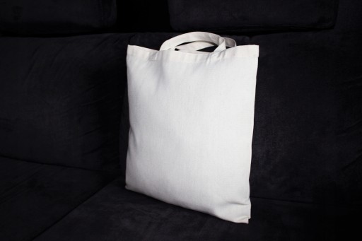 Ecru bavlnená eko nákupná taška 28x10x34cm 145g