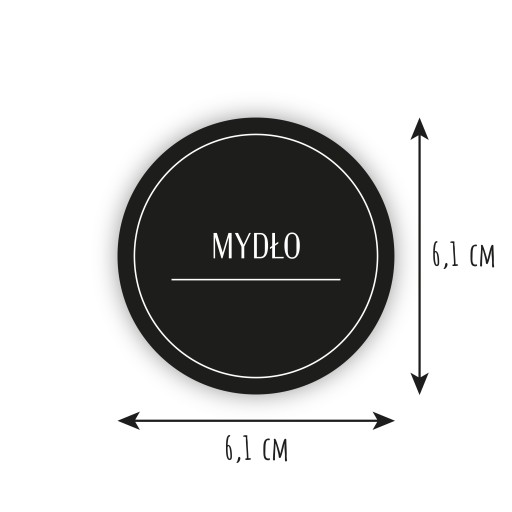 personalizované nálepky na kozmetiku, etikety na mydlový gél, 10 ks. 6,1 cm