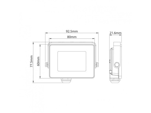 Halogénový LED reflektor 10W 6000K studený IP65 900lm