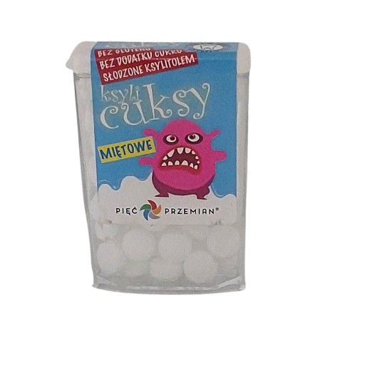 KsyliCuksy päť mätových cukríkov Przemian 13 g