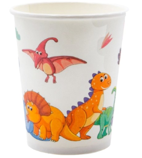 POHÁRKY papierové poháre DINOSAURS DINO 10 KS
