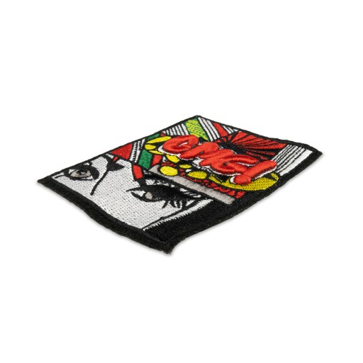 Vyšívaný PATCH OMG! ženské komické oči