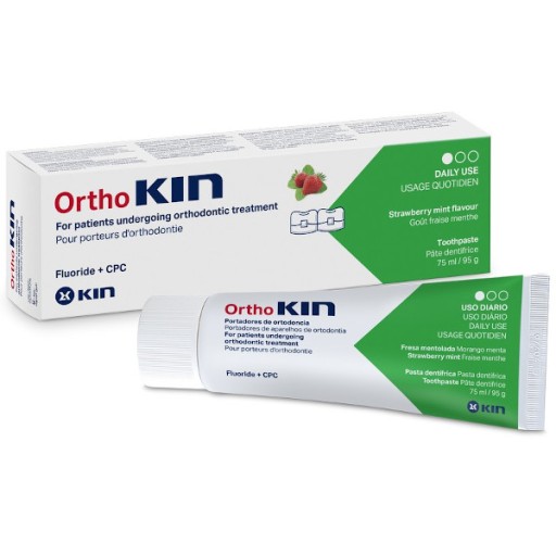 KIN ORTHOKIN pasta jahoda mäta 75 ml