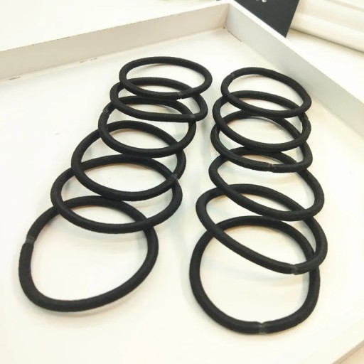 BLACK SILNÉ TENKÉ VLASOVÉ GUMIČKY SET 18