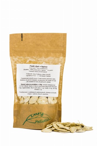 Tekvicové semiačka, nelúpané - 50g - Dary Podlasie