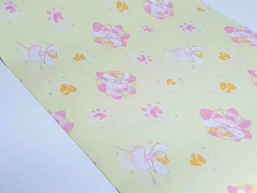 45cm Ozdobná detská dyha VÍLA žltá
