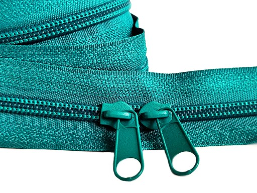 Špirálová páska na zips 5 mm, zips MARINE, 5 metrov + 10 zipsov