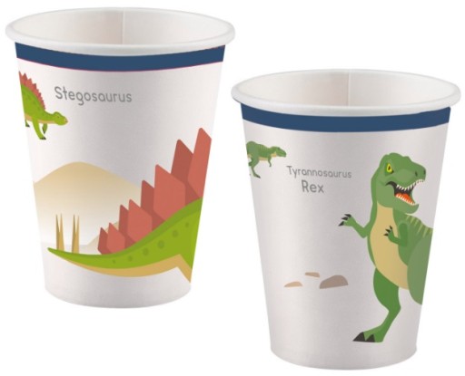 Poháre s dinosaurami Dino Poháre Dinosaurs 8 ks.