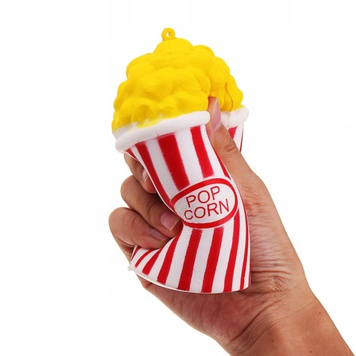 VEĽKÉ HRAČKY SQUISHY POPCORN ANTISTRESOVÉ 12CM
