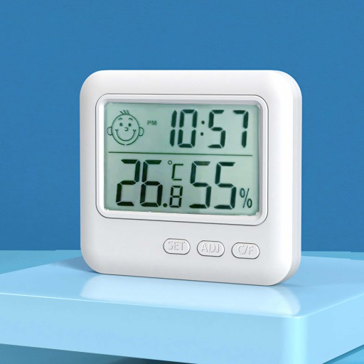 TEPLOMER ELEKTRONICKÝ vlhkomer SONDA HODINY SENZORA METEOSTANICE