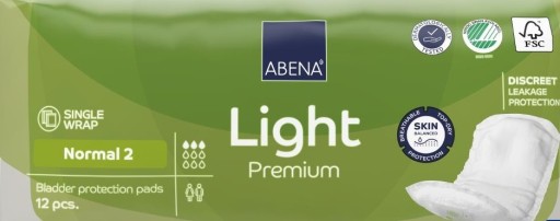 ABENA LIGHT NORMAL ANATOMICKÉ VLOŽKY 2 - 12 ks.