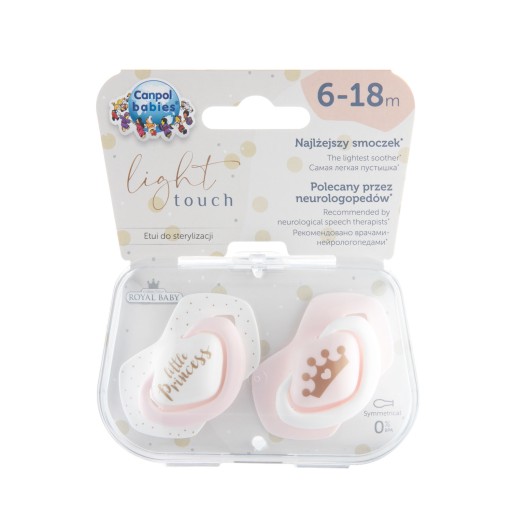 CANPOL SYMMETRICAL ROYAL BABY Cumlík 6-18m + PUZDRO