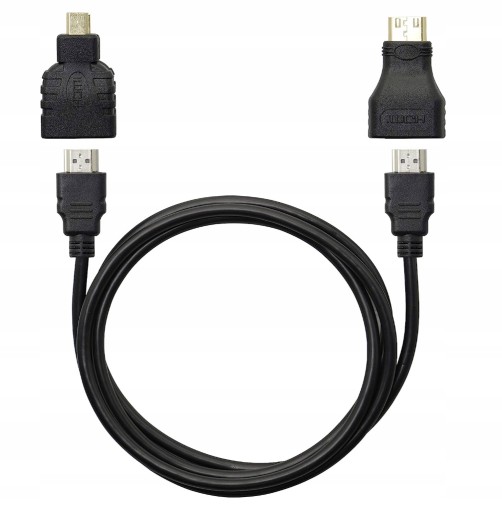 HDMI MINI MIKRO KÁBEL 3v1 FULL HD 4K 1,5M